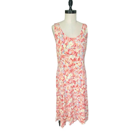 TIKAL TRADING COMPANY Women’s colorful sleeveless maxi sun dress size L - Picture 1 of 5